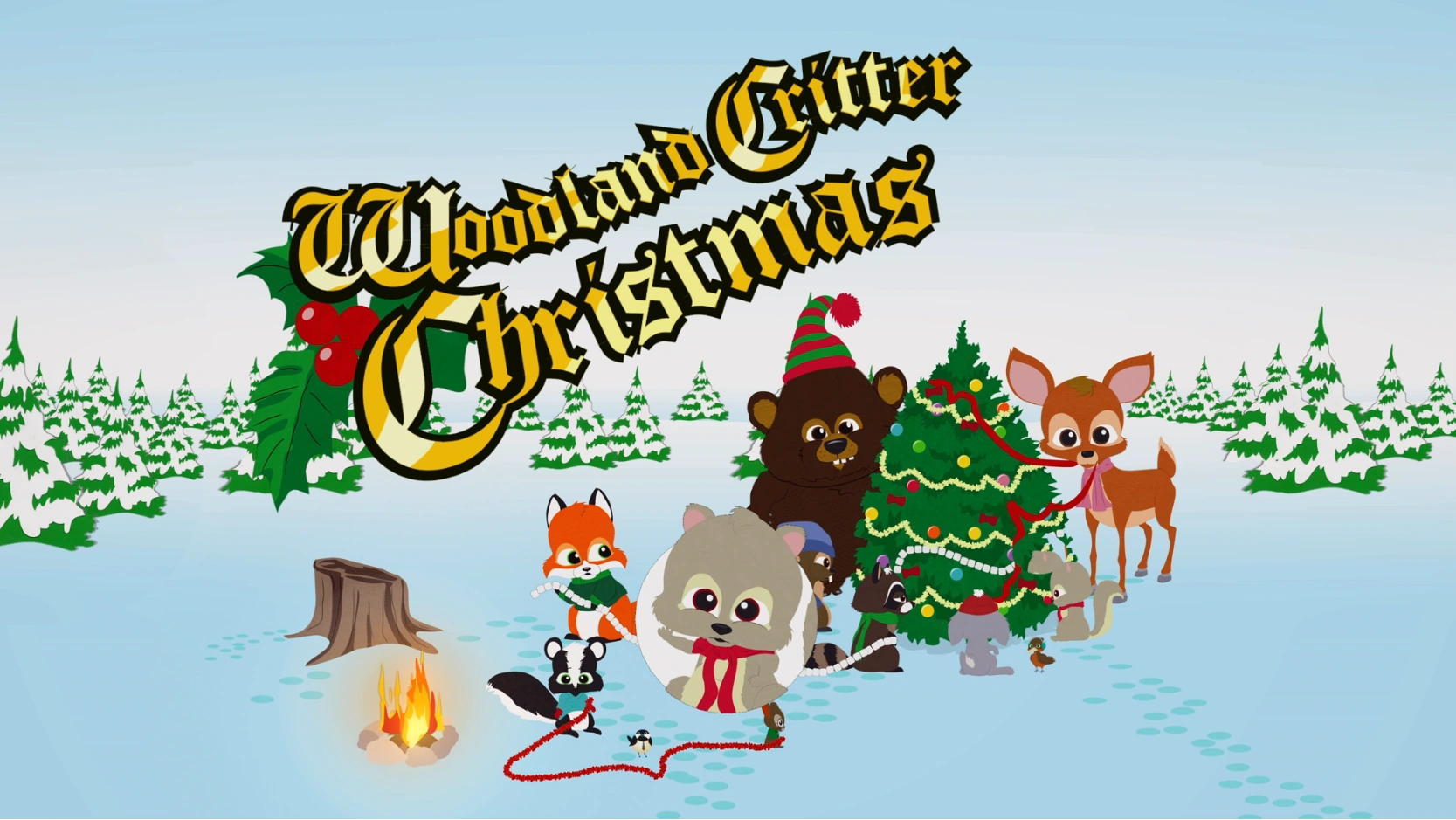 Woodland Critter Christmas Icon